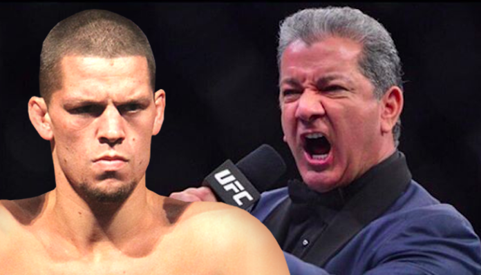 Bruce Buffer, Nate Diaz