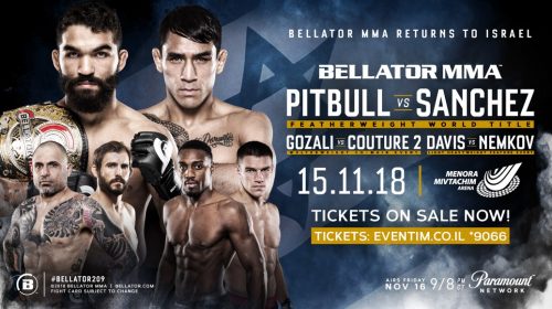 Featherweight Title Fight Between Patricio 'Pitbull' & Emmanuel Sanchez Headlines Bellator's Return to Tel Aviv, Israel on Nov. 15