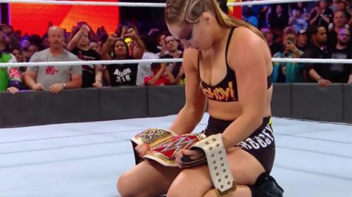 Ronda Rousey wins WWE title