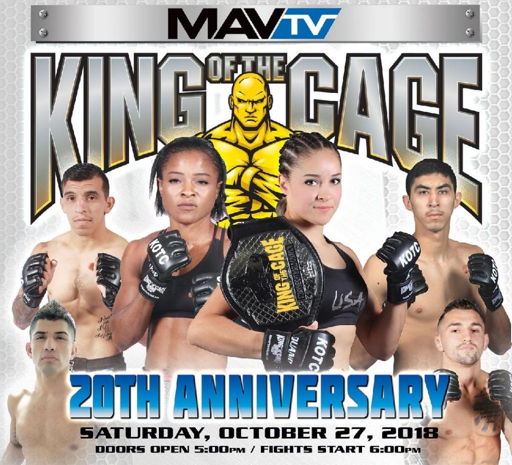 King of the Cage to celebrate 20th anniversary on October 27