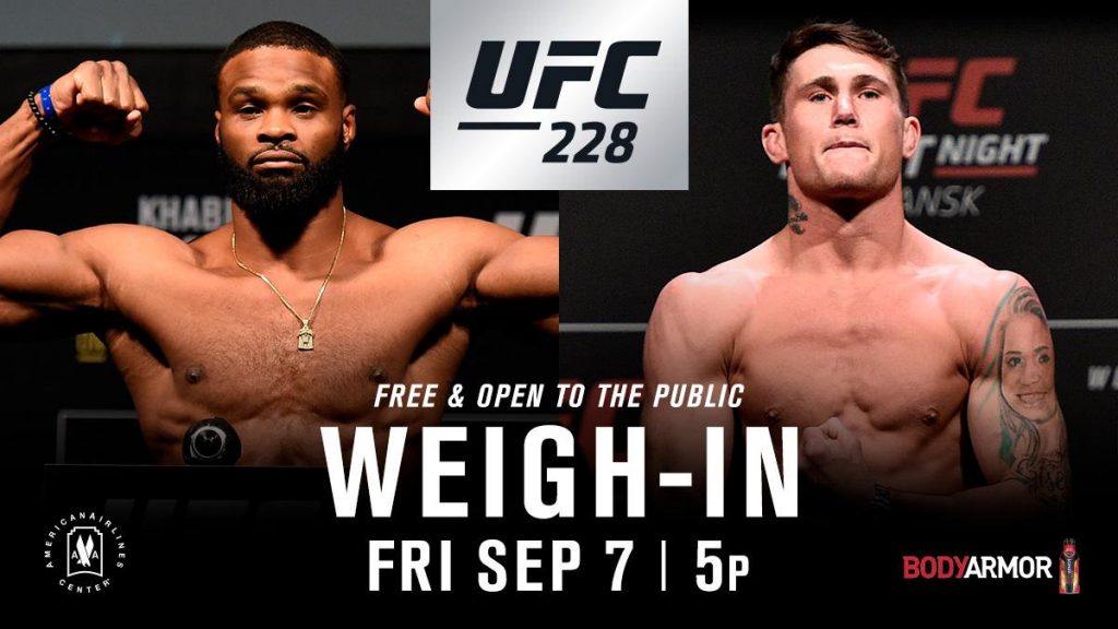 UFC 228 weigh-in results