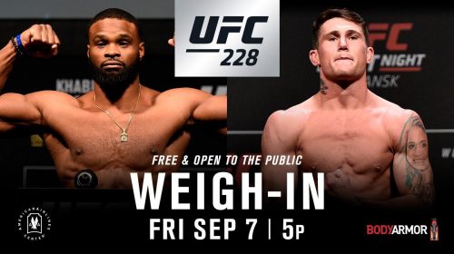 UFC 228 weigh-in results