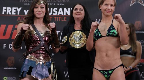 Jinh Yu Frey and Minna Grusander, Invicta FC 33