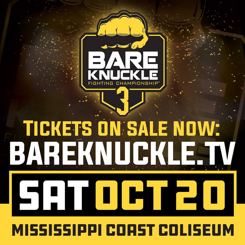 Bare Knuckle Fighting Championship Lightweight Tournament Quarterfinal Matchups Set for October 20