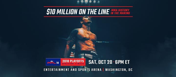 PFL 10 Results - 2018 playoffs - Welterweights & Middleweights