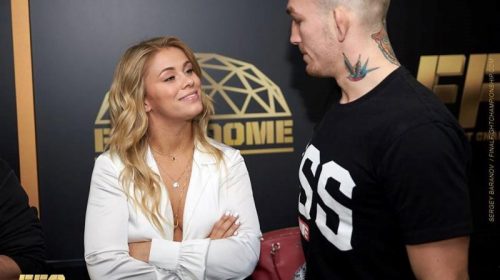 Paige VanZant Supports Husband Austin Vanderford at FFC 32