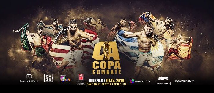 Combate Americas' Copa Combate 2 fight card is finalized