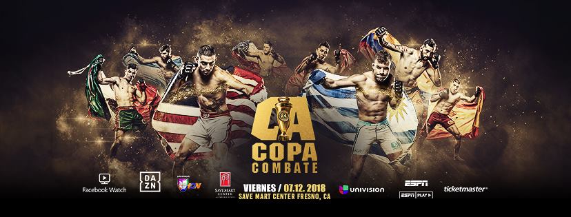 Combate Americas' Copa Combate 2 fight card is finalized