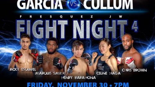 Finalized Fight Card for Fresquez Productions Fight Night 4