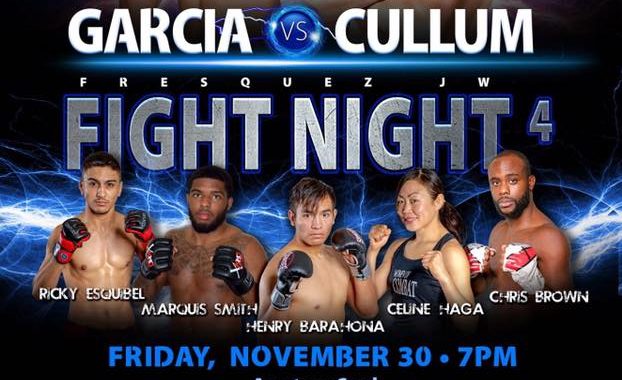 Finalized Fight Card for Fresquez Productions Fight Night 4