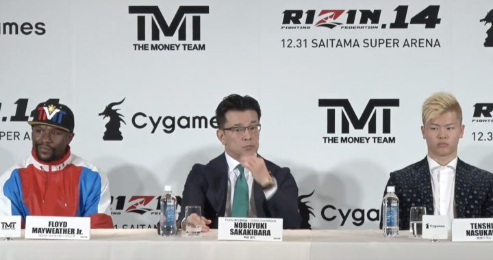 Floyd Mayweather vs. Tenshin Nasukawa announced for RIZIN on New Years