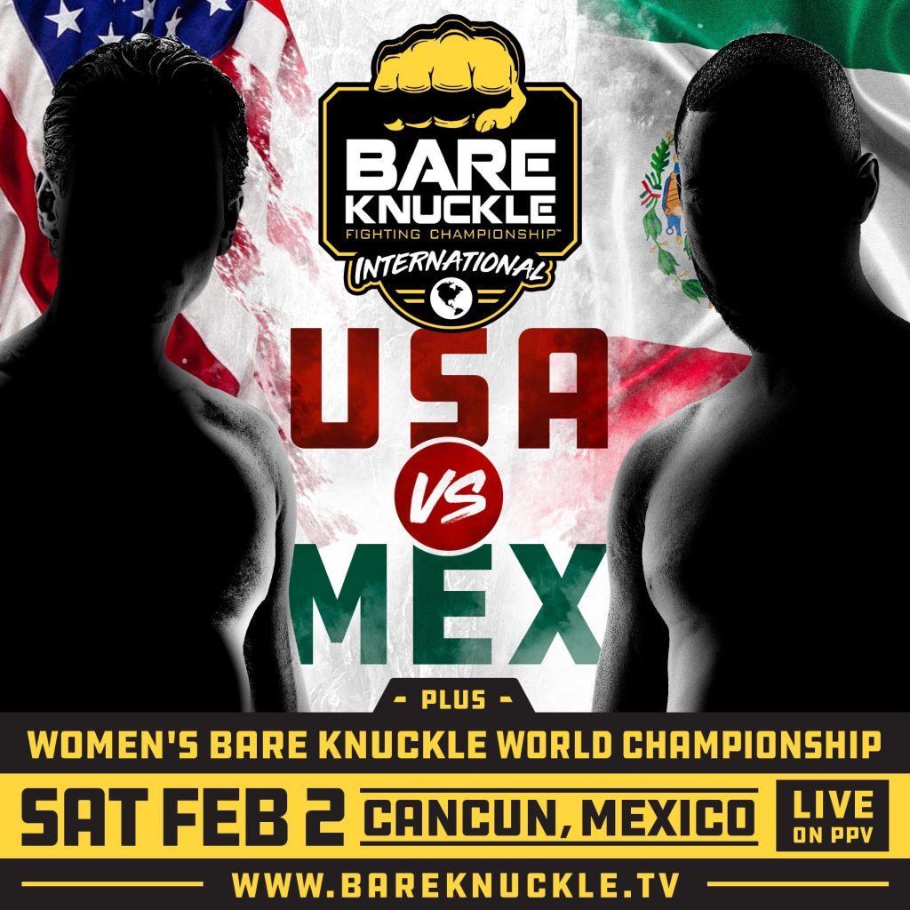 Bare Knuckle FC goes international with USA vs. Mexico fight card