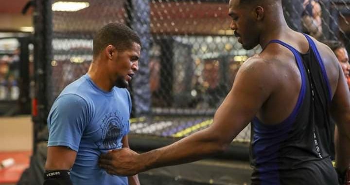 Patrick Mix training with Jon Jones