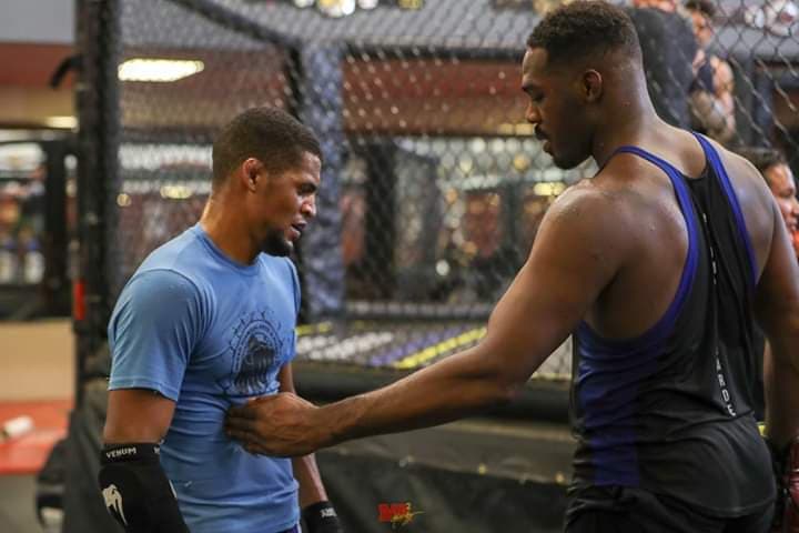 Patrick Mix training with Jon Jones