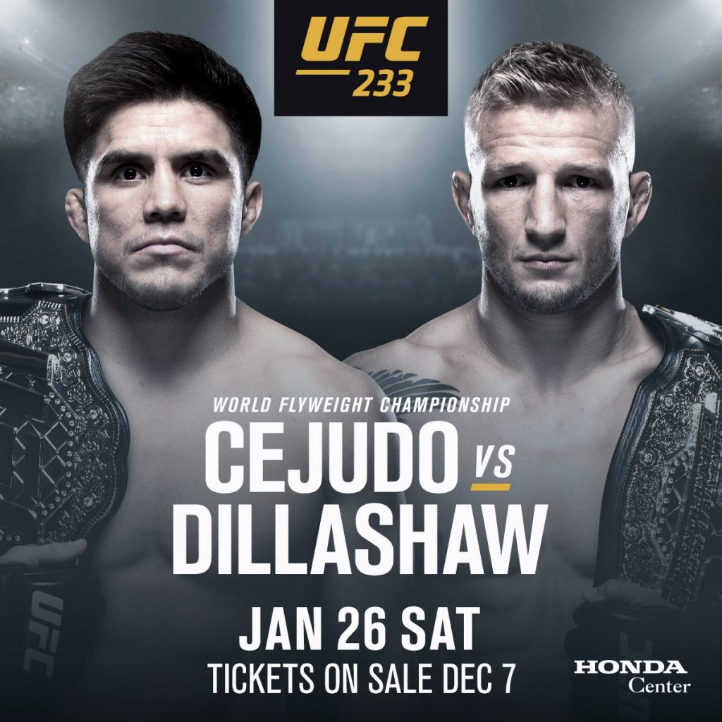 UFC 233, T.J. Dillashaw