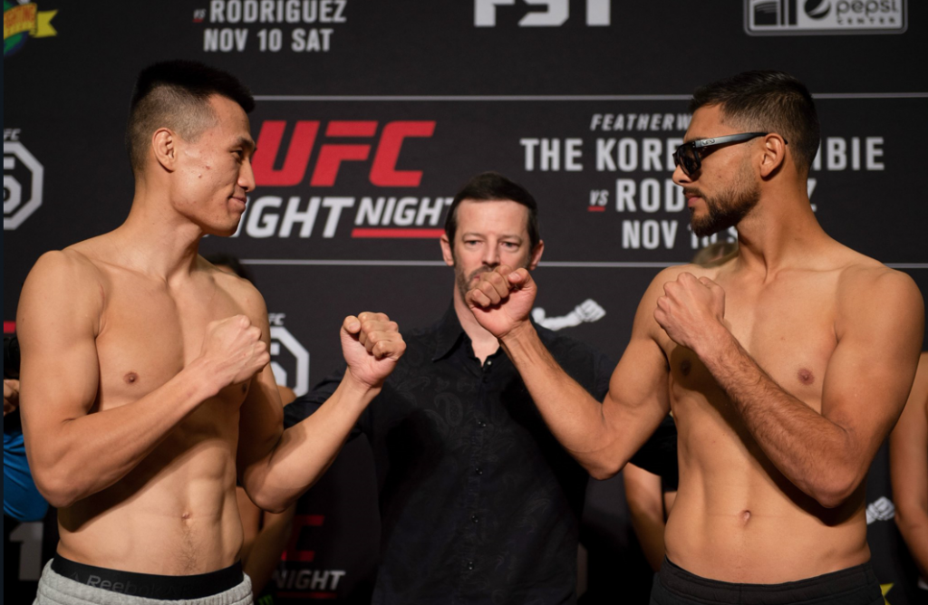 UFC Fight Night 139 weigh-in results - Korean Zombie vs. Rodriguez