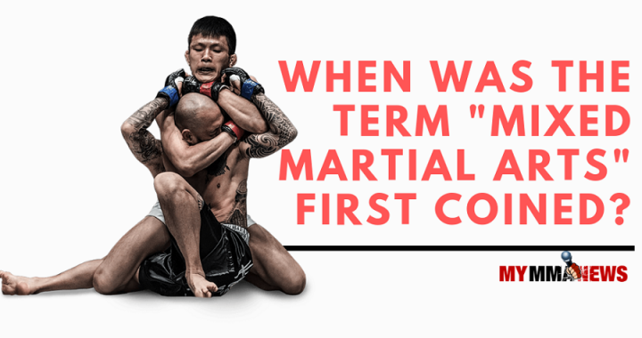 When was the term 'mixed martial arts' first coined?