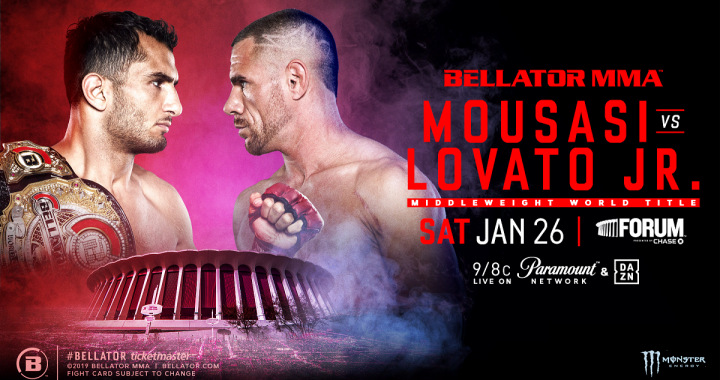 Gegard Mousasi Defends Bellator Middleweight Championship Against Unbeaten Rafael Lovato Jr. on Jan. 26 in L.A.