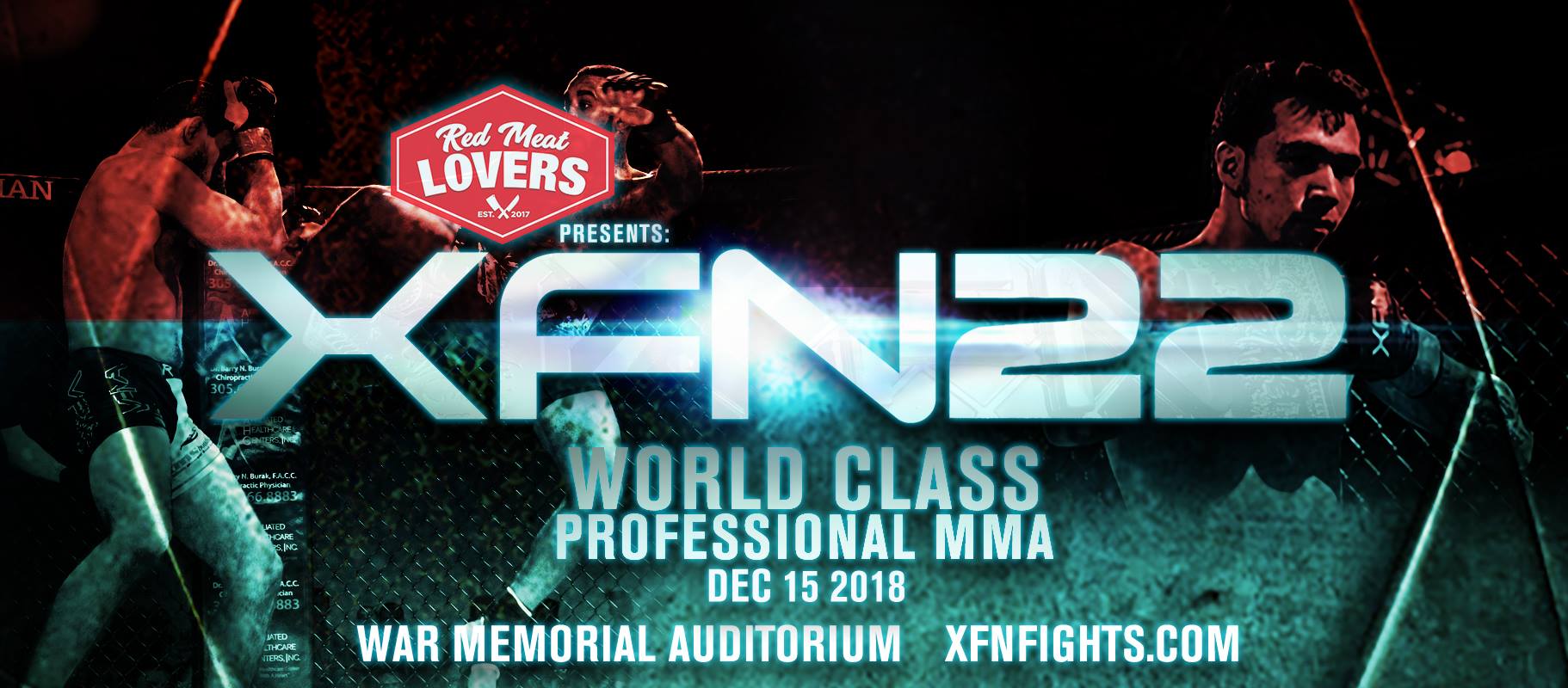 XFN 22 results - Headkick TKO highlight, Watch Preliminary Bouts For FREE1822 x 800