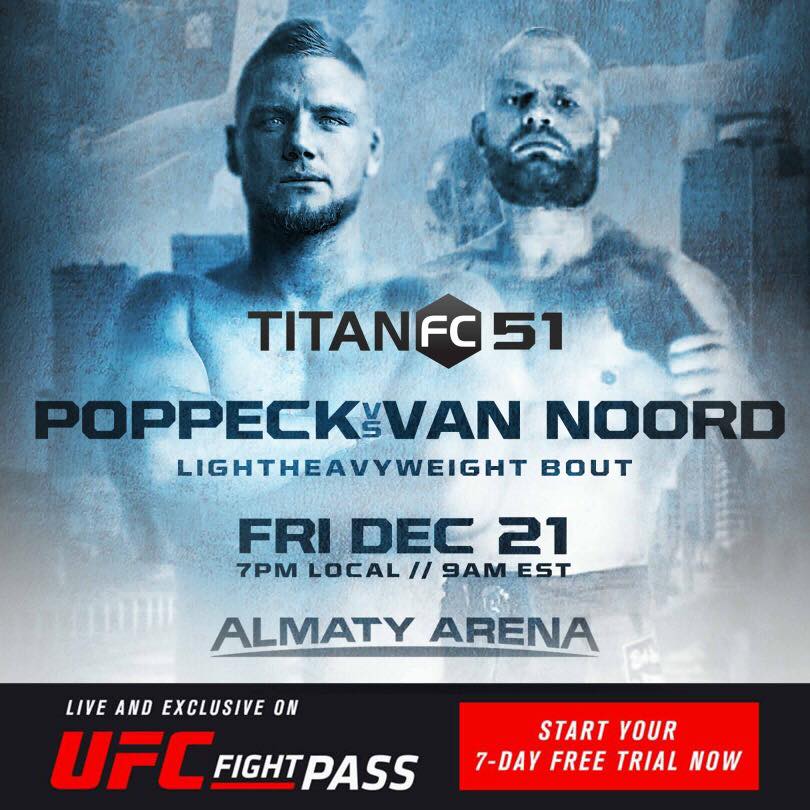 Titan FC 51, Alexander Poppeck, Nills Van Noord