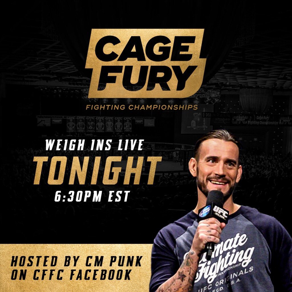 CFFC 71 weigh-in results and video - CM Punk hosts the action