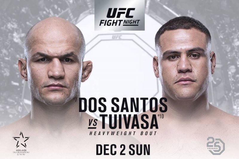 UFC Adelaide results - Junior Dos Santos vs. Tai Tuivasa