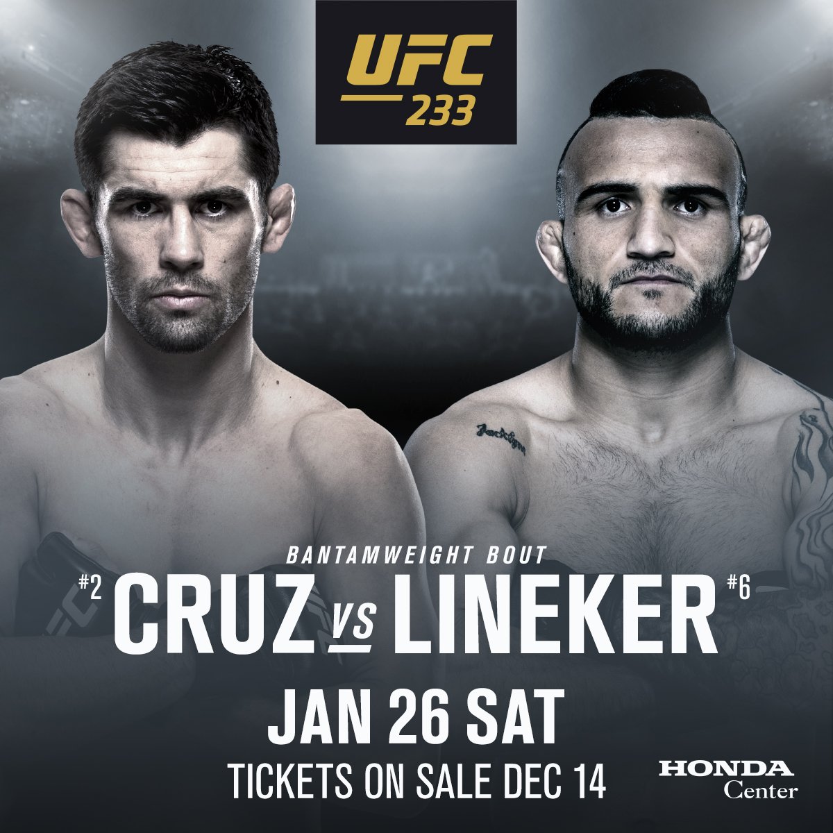 Dominick Cruz returns to face John Lineker at UFC 233