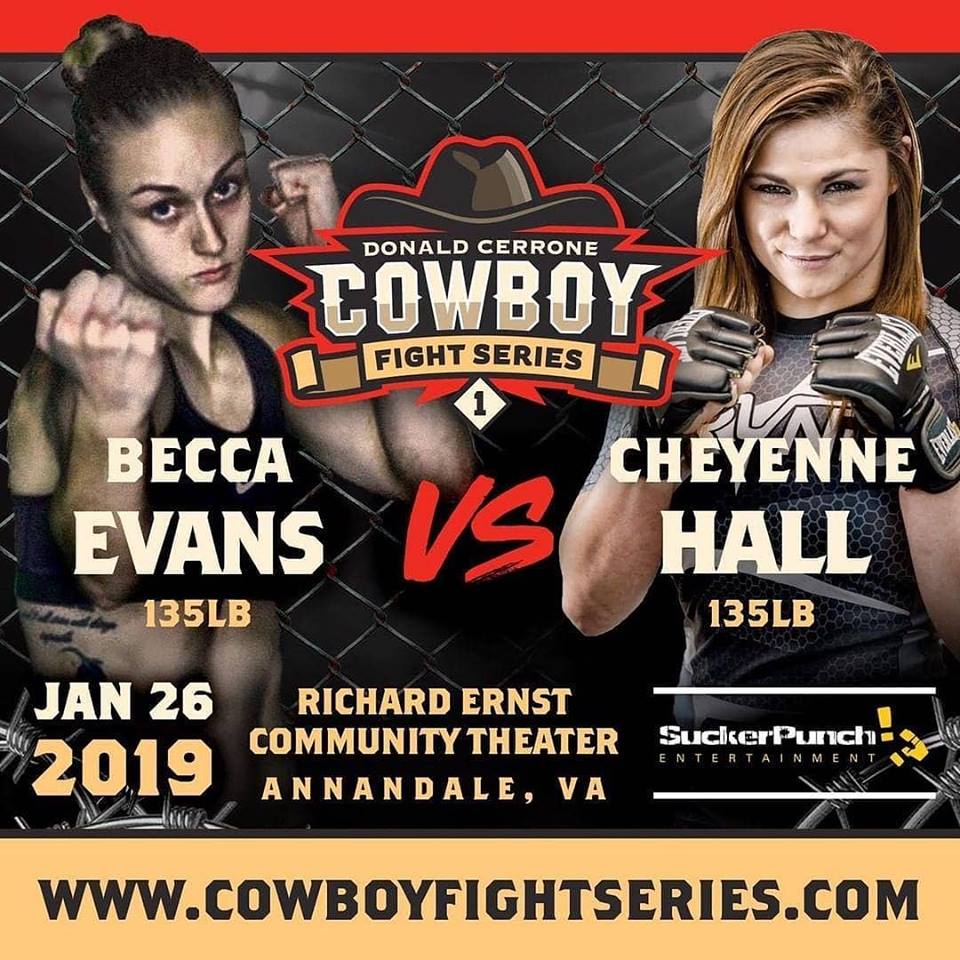 Rebecca Evans, Cheyenne Hall, Becca Evans, Cowboy Fight Series