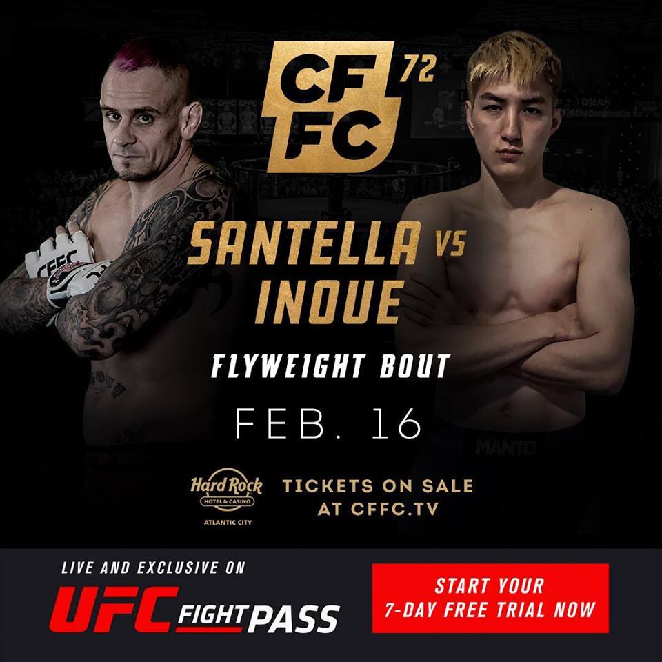 CFFC 72, Sean Santella, Naoki Inoue