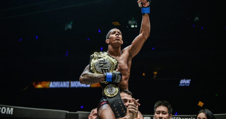 Adriano Moraes upsets Geje Eustaquio to capture ONE flyweight world championship