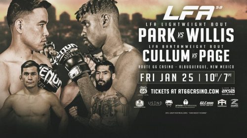 11 Fight Card for LFA 58 on January 25