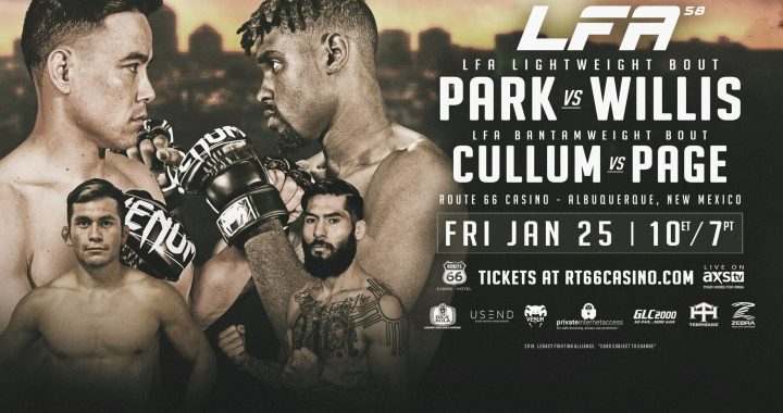 11 Fight Card for LFA 58 on January 25