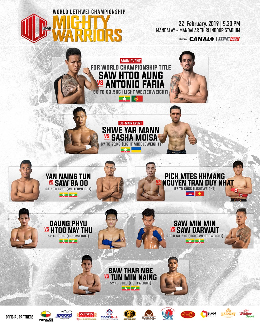 World Lethwei Championship to hold Mighty Warriors on UFC Fight Pass