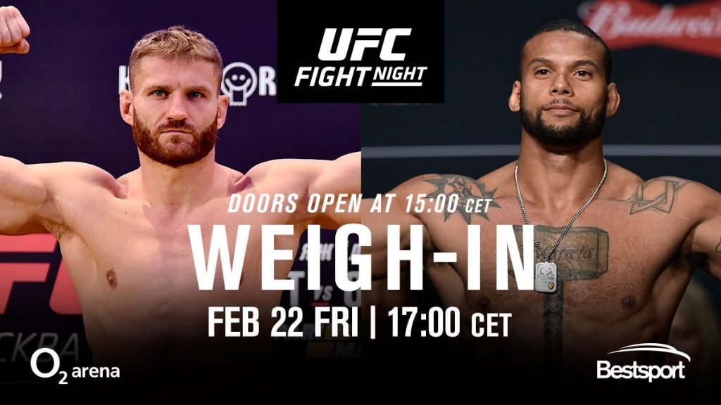 UFC Prague weigh-in results - 2 fighters miss the mark, fined