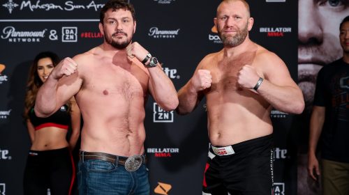 Bellator 215 weigh-in results - Mitrione vs. Kharitonov