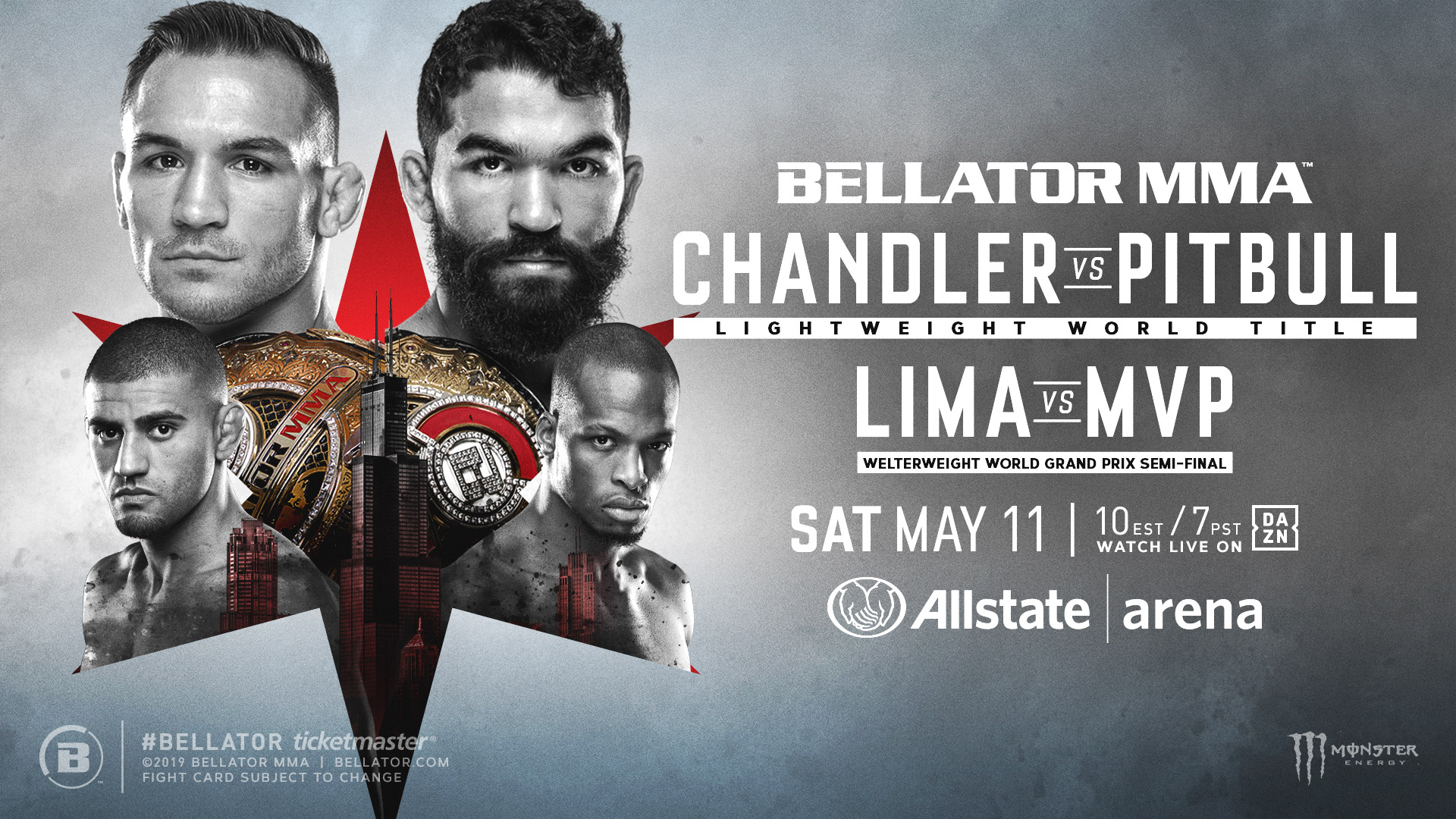 Bellator Returns to Allstate Arena in Chicago on Saturday, May 11