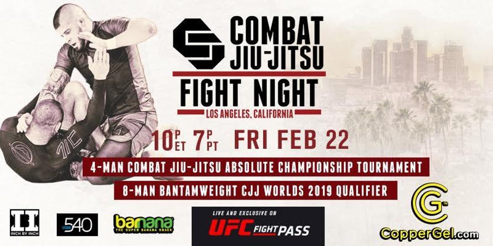 Eddie Bravo's Combat Jiu-Jitsu Fight Night is finally here! CJJFN is this Friday live from the world famous Florentine Gardens in El Monte, California.