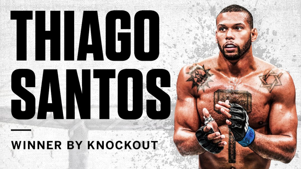 Thiago Santos defeats Jan Blachowicz via TKO in UFC Prague main event