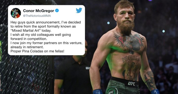 Conor McGregor retires from mixed martial arts