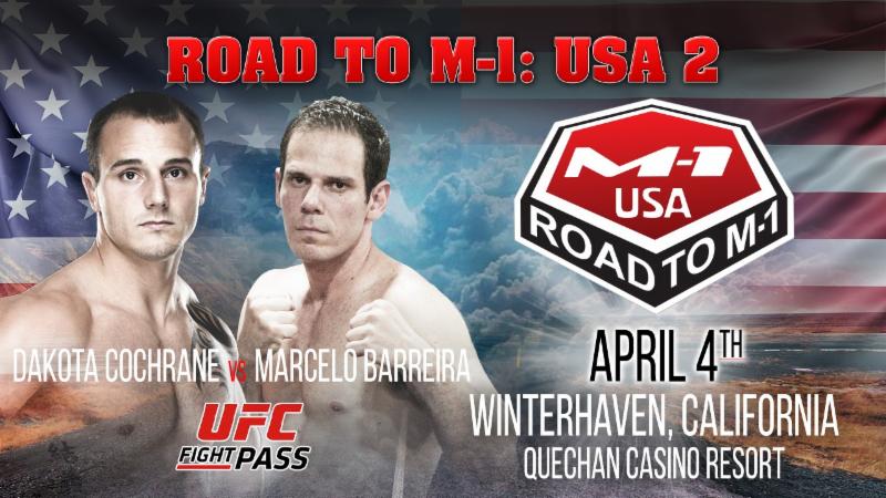 Marcelo Barreira vs. Dakota Cochrane Headlines "Road to M-1: USA 2"