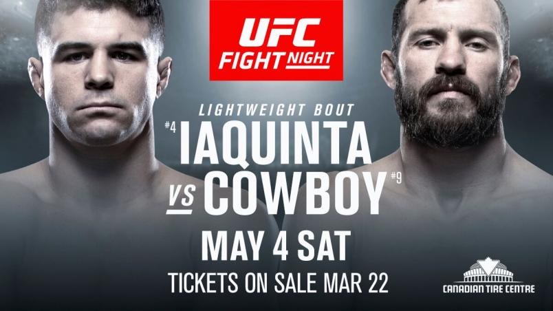 Al Iaquinta vs. Donald 'Cowboy' Cerrone booked for UFC Ottawa