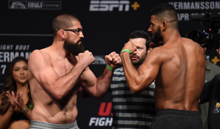 Dhiego Lima decisions Court McGee in UFC on ESPN+: Jacare vs Hermansson opener