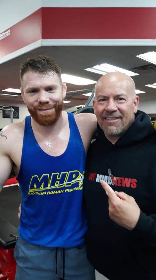 Paul Felder and Bob Meloni at TKO Fitness in Cherry Hill, N.J.