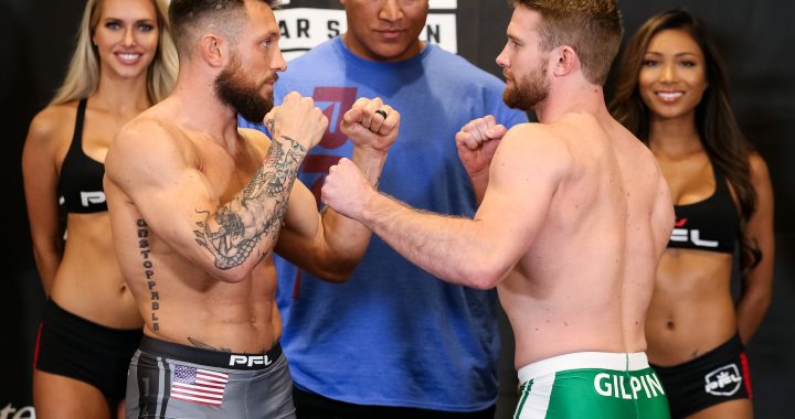 PFL 2 weigh-in results - Palmer vs. Gilpin