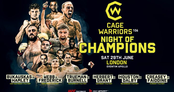 Cage Warriors, Cage Warriors 106, Night of Champions