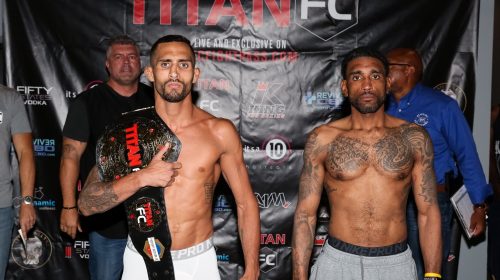 Titan FC 55 weigh-in results - Puerta vs. Ledesma