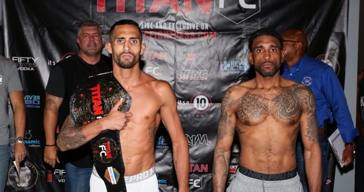 Titan FC 55 weigh-in results - Puerta vs. Ledesma