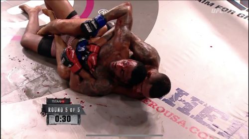 Titan FC 55 results - Puerta defeats Ledesma in five round blood bath