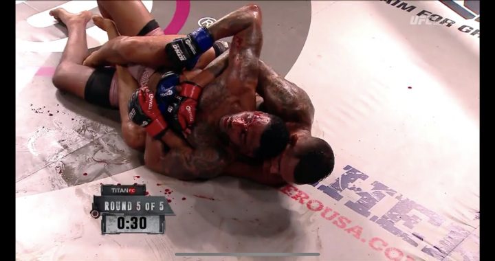 Titan FC 55 results - Puerta defeats Ledesma in five round blood bath