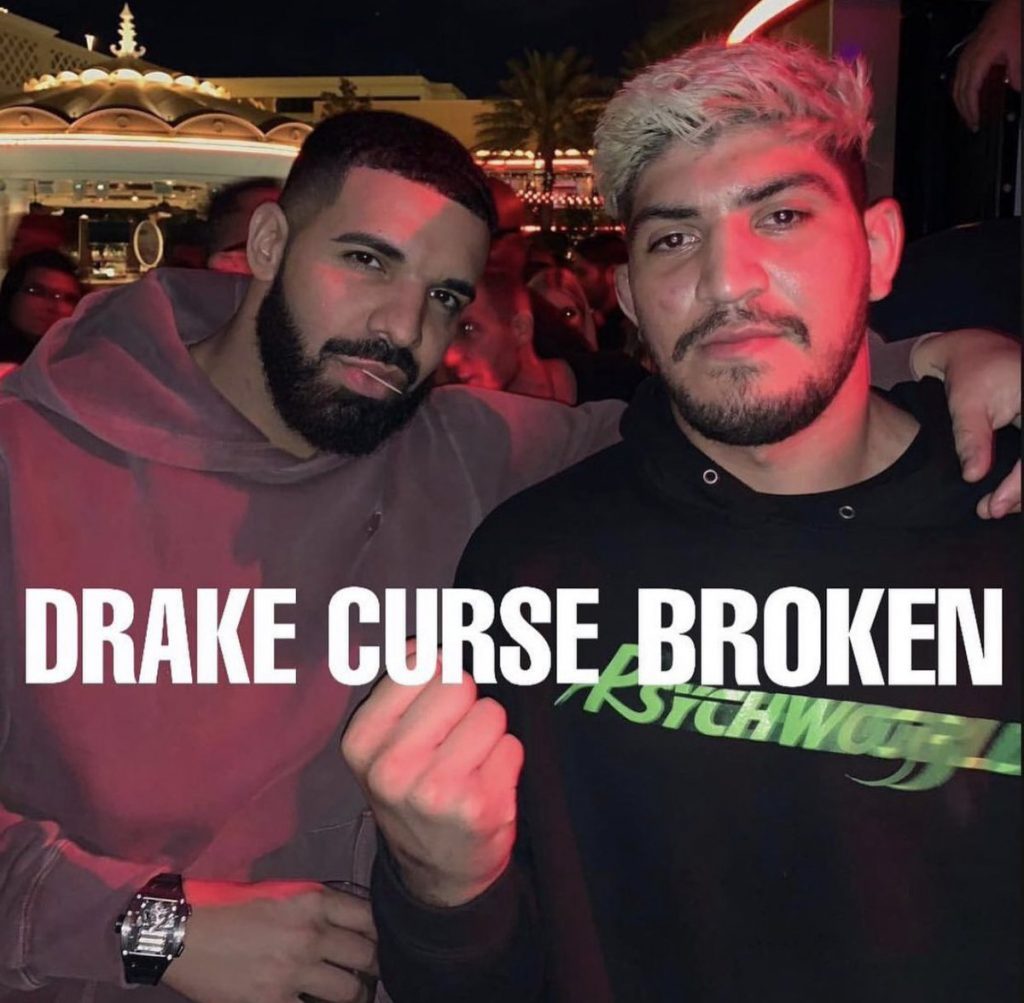 Drake Curse broken, Drake, Dillon Danis